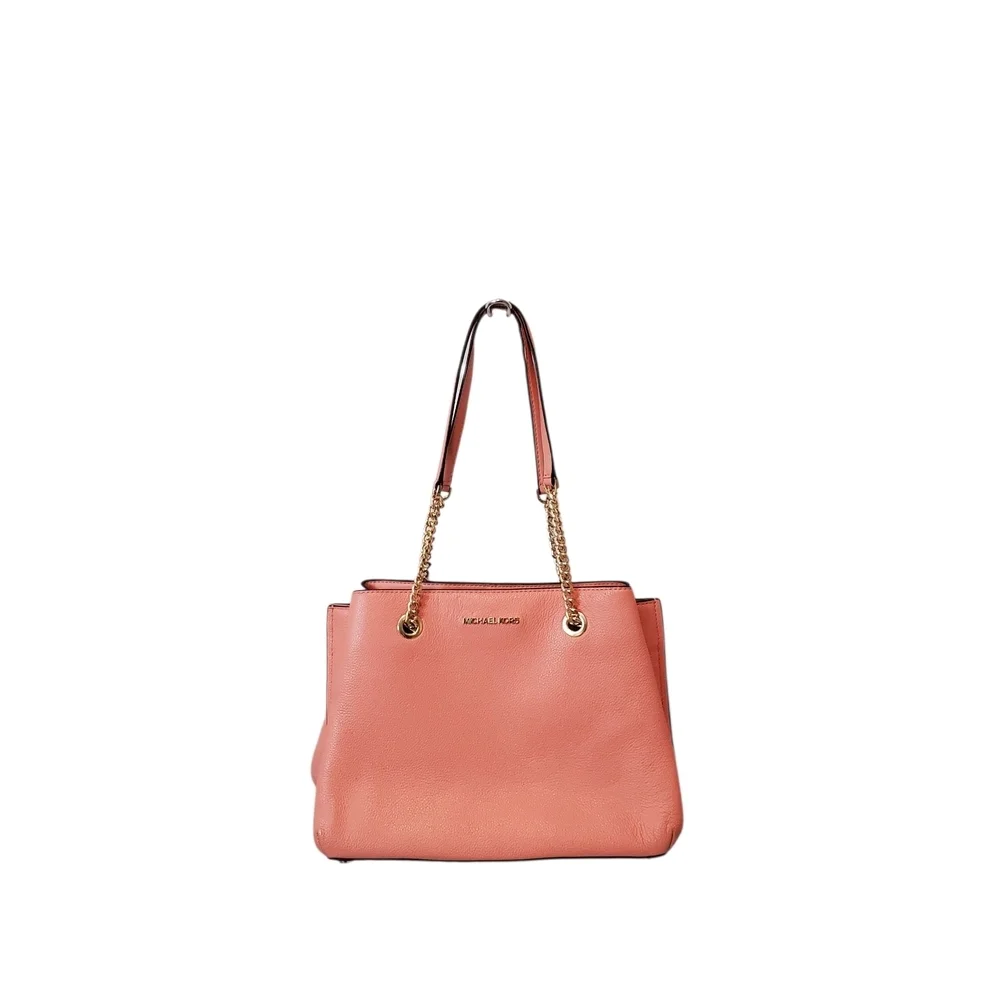 Michael Kors Coral Leather Tote Bag